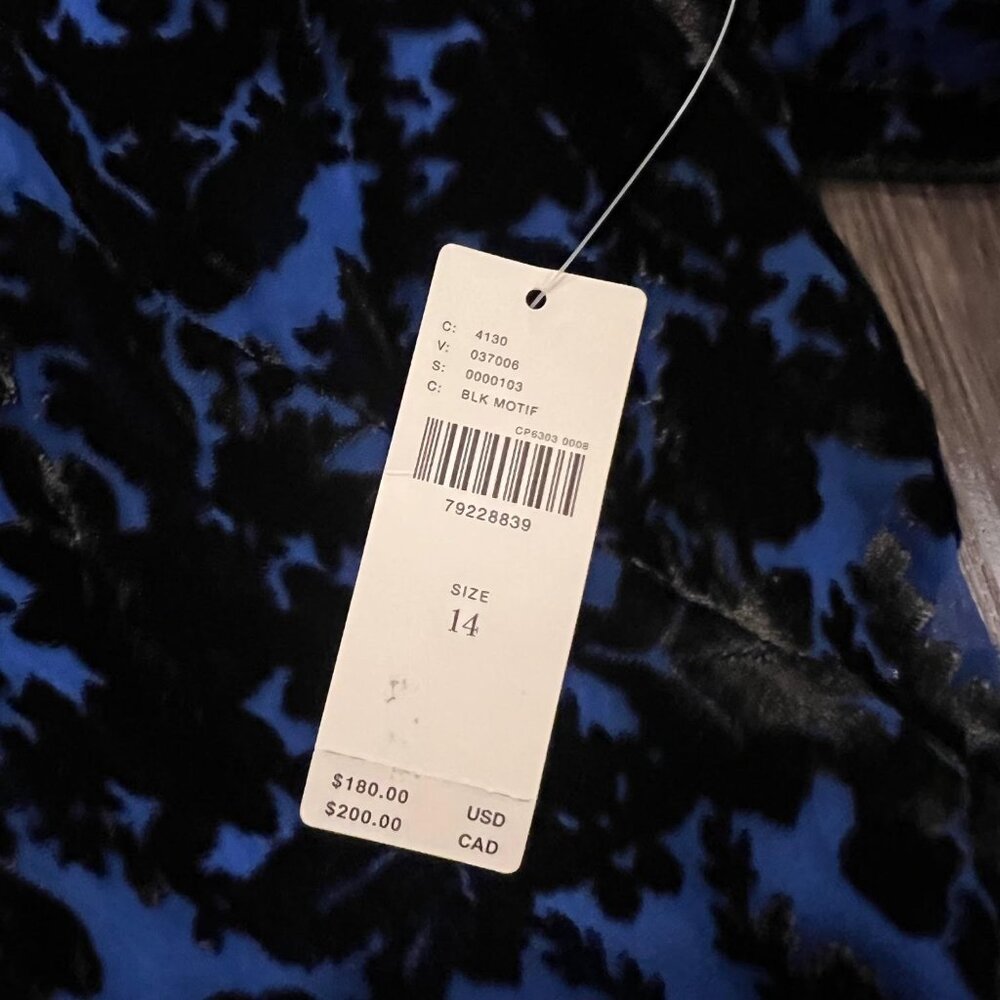 NWT Mock-Neck Velvet Mini Dress - Picture 7 of 7